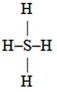 If an atom of sulfur (atomic number 16)  were allowed to react with atoms of hydrogen (atomic number 1) , which of the following molecules would be formed? A)  S-H B)  H-S-H C)    D)    E)  H = S = H