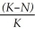 Often the growth cycle of one population has an effect on the cycle of another. As moose populations increase, for example, wolf populations also increase. Thus, if we are considering the logistic equation for the wolf population, dN/dt = rN   , which factor accounts for the effect of the moose population? A)  r B)  N C)  rN D)  K E)  dt