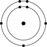   Figure 2.6 -Which of the atoms shown would be most likely to form an anion with a charge of -1? A)    B)    C)    D)    E)   