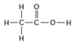   Two moles of the compound in the figure would weigh how many grams? (Note: The atomic masses, in daltons, are approximately 12 for carbon, 1 for hydrogen and 16 for oxygen.)  A)  30 B)  60 C)  90 D)  120 