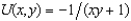 Charles's utility function is U(x, y)  = xy. Anne's utility function is U(x, y)  = 1,000xy. Diana's utility function is -xy. Elizabeth's utility function is   . Fergie's utility function is xy - 10,000. Margaret's utility function is   . Philip's utility function is x(y + 1) . (The goods x and y are two very expensive goods. We leave you to speculate about what they are.)  Which of these persons have the same preferences as Charles? A)  Everybody except Diana B)  Anne and Fergie C)  Anne, Fergie, and Elizabeth D)  None of them E)  All of them