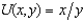Jim's utility function is U(x, y)  = xy. Jerry's utility function is U(x, y)  = 1,000xy + 2,000. Tammy's utility function is U(x, y)  = xy(1 - xy) . Oral's utility function is -   . Billy's utility function is   . Pat's utility function is U(x, y)  = -xy. A)  No two of these people have the same preferences. B)  They all have the same preferences except for Billy. C)  Jim, Jerry, and Pat all have the same indifference curves, but Jerry and Oral are the only ones with the same preferences as Jim. D)  Jim, Tammy, and Oral all have the same preferences. E)  None of the above.