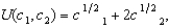 Patience has the utility function   where c<sub>1</sub> is her consumption in period 1 and c<sub>1</sub> is her consumption in period 2. She will earn 100 units of the consumption good in period 1 and 100 units of the consumption good in period 2. She can borrow or lend at an interest rate of 10%.  a. Write an equation that describes Patience's budget. b. If Patience neither borrows nor lends, what will be her marginal rate of substitution between current and future consumption? c. If Patience does the optimal amount of borrowing or saving, what will be the ratio of her period 2 consumption to her period 1 consumption?
