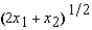 <strong>Al's production function for deer is f (x1, x2) = , where x1 is the amount of plastic and x2 is the amount of wood used. If the cost of plastic is $6 per unit and the cost of wood is $1 per unit, then the cost of producing 5 deer is</strong> A) $25. B) $65. C) $75. D) $5. E) $15.