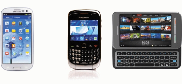  -As shown in the accompanying figure,smartphones may have a touch screen and/or a mini keyboard or ____. A) slide out keyboard B) stylus C) mouse D) slide out track