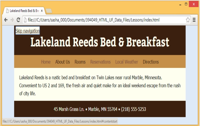 ​    -In the figure above, the text  Skip navigation  is considered to be a(n) ________________ link.