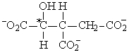 If acetyl-CoA labeled with <sup>14</sup>C,as shown in the figure to the right,were used as the substrate for the citric acid cycle,which of the following intermediates would be produced during the first round of the cycle?   A)    B)    C)    D)    E)   