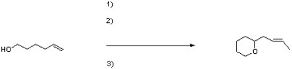 Complete the short synthesis below by providing the necessary reagents.  