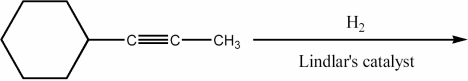 Provide the major organic product of the reaction shown below.  