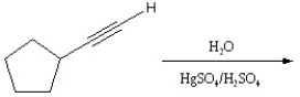 What is the major product of the following acid/catalyzed hydration reaction?   A)    B)    C)    D)    E)   