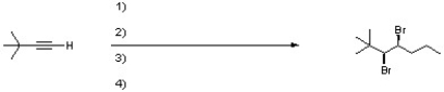 Complete the following reaction by filling in the necessary reagents.  