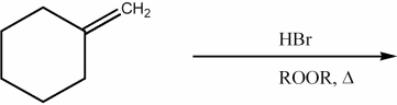 Provide the structure of the major organic product of the reaction below.  