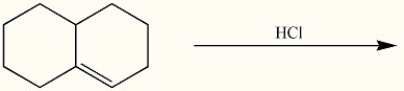 Draw the major regioisomeric product generated in the reaction below.  