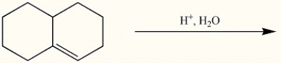 Draw the major organic product generated in the reaction below. Pay particular attention to regio- and stereochemical detail.  