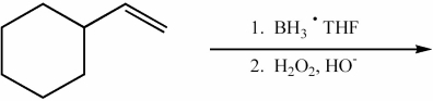 Provide the structure of the major organic product of the reaction below.  