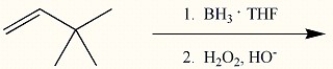 Draw the major organic product generated in the reaction below. Pay particular attention to regio- and stereochemical detail.  