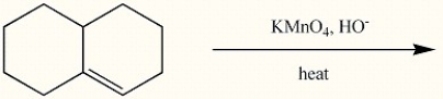Draw the major organic product generated in the reaction below. Pay particular attention to regio- and stereochemical detail.  
