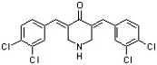  The following structure is a proteasome inhibitor that may find application in treating cervical cancer (J. Med. Chem.  \textbf{     2011    }  , 449) . The halides in this structure may be classified as ________ and ________.   A)  vicinal & vinyl B)  vicinal & aryl C)  vinyl & aryl D)  vinyl & geminal 