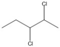 How many asymmetric carbon atoms are present in the molecule shown?   A)  0 B)  1 C)  2 D)  3 E)  4
