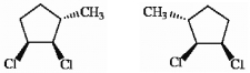  Which of the following terms best describes the pair of compounds shown:  \underline{\text{  enantiomers, diastereomers }}  , or  \underline{\text{ the same compound?  }}    