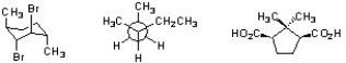 Circle all structures shown below that are chiral.  