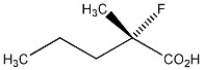Assign the proper configurational label, R or S, to the chiral carbon in the molecule shown below.  