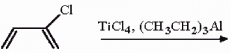 Draw the structure of the polymer produced in the following reaction.  