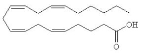 Two families of fatty acids called the Ω- 6 and Ω-3 fatty acids are of significant interest in the area of nutrition. Which of the following structures would be classified as an Ω-3 fatty acid? A)    B)    C)    D)    E)   