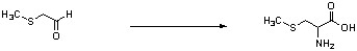 Show how 3-methylthiopropanal may be converted to methionine.  