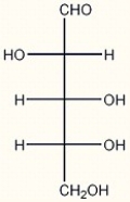 The structure of D-arabinose is shown below. Which of the following correctly describes the configurations of the asymmetric carbons in D-arabinose?   A)  2S, 3R, 4R B)  2R, 3S, 4S C)  2S, 3R, 4S D)  2R, 3S, 4R E)  2S, 3S, 4R