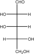 Draw the Haworth structure of the α-furanose form of the monosaccharide shown below.  