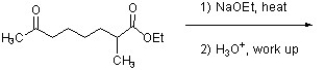 Predict the structure of the expected product of the following reaction.  