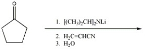 Provide the major organic product of the reaction shown below.  
