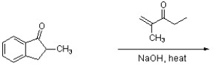 Draw a correct structure of the expected product for the following reaction.  
