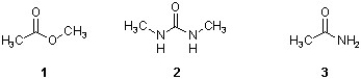 Which sequence ranks the following carboxylic acid derivatives in order of increasing rate of hydrolysis?   A)  2 < 3 < 1 B)  3 < 2 < 1 C)  2 < 1 < 3 D)  1 < 3 < 2