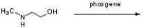 Predict the product that results from 2-methylamino-1-ethanol being treated with phosgene.  