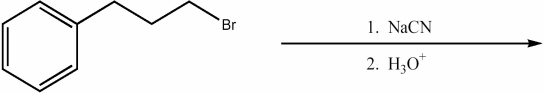 Provide the major organic product of the following reaction.  