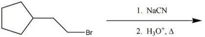 Provide the major organic product of the following reaction sequence.  