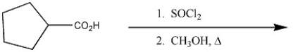 Provide the major organic product of the following reaction sequence.  