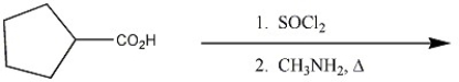 Provide the major organic product of the following reaction sequence.  