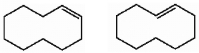  Are the two compounds shown below best described as  \underline{\text{  cis-trans isomers, constitutional isomers,  }}  or  \underline{\text{ not isomeric?  }}     