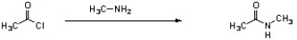 Which of the following is an intermediate in the mechanism for amide synthesis through acylation of an amine?   A)    B)    C)    D)   