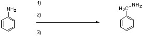 Complete the short synthesis below by providing the necessary reagents.  