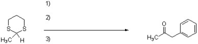 Complete the following reaction by filling in the correct reagents.  