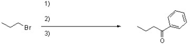 Complete the following reaction by filling in the necessary reagents.  