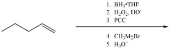 Provide the major organic product of the reaction shown below.  