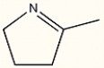 Give the structure of the acyclic compound from which the following imine was formed.  