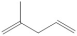 What descriptive term is applied to the type of diene shown?   A)  conjugated diene B)  cumulated diene C)  isolated diene D)  alkynyl diene E)  none of the above