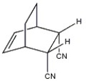 What diene and dienophile are used in the Diels-Alder route to the compound shown?  