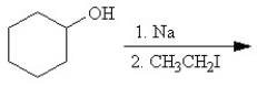 Which of the following reactions is classified as a Williamson ether synthesis? A)    B)    C)    D)    E)   